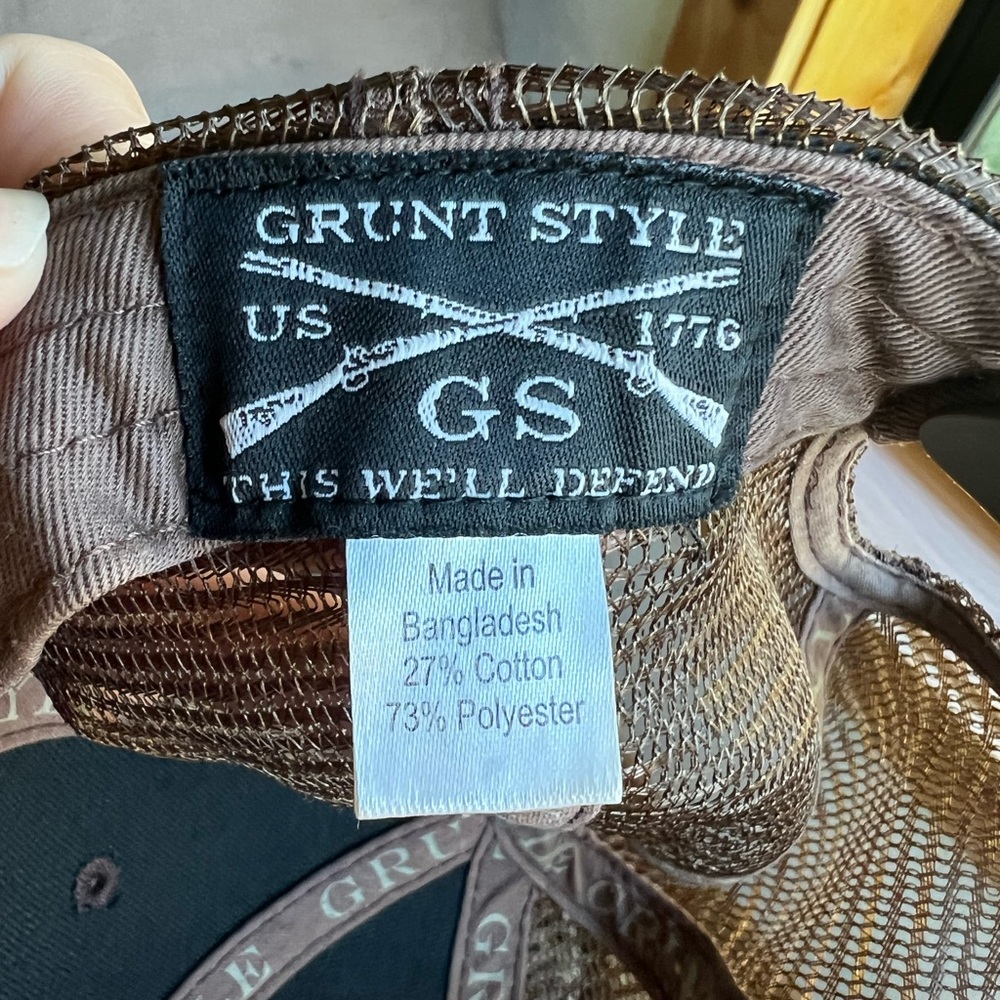 Grunt Style Camo Trucker Hat — Snapback Hunting Tactical Cap - Picture 5 of 5